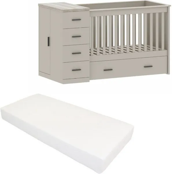 Born Lucky ® Combi Ledikant Memphis Clay Met Matras