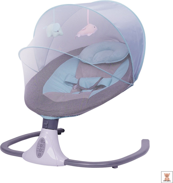 Baby wieg | Elektrische baby wieg Elektrische wipstoel | Schommelstoel baby | Bluetooth | Afstandsbediening - Blauw kopen | Baby / Geboorte