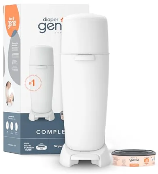 Complete Luieremmer met Geurvergrendelingstechnologie en Navulling - Wit