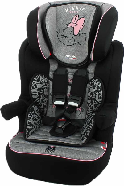 Disney - Autostoel i-Max 9 tot 36 kg - Groep 1 2 3 - Minnie Mouse - Grijs, Roze kopen | Baby / Geboorte