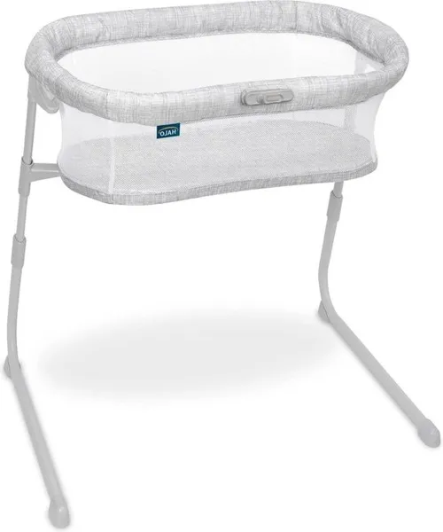 Draagbaar babyblijfje met nachtbed, ademende stof, waterdichte matras en verstelbare standaard voor pasgeborenen jongens en meisjes - Lullaby Trust Co sleeper