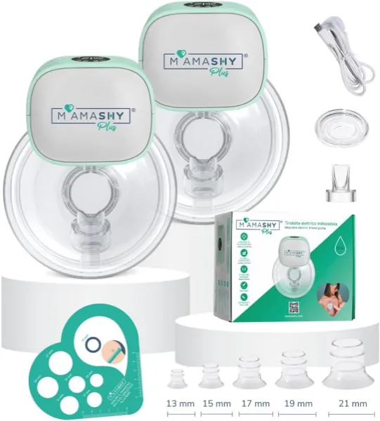 Elektrische Borstkolven Handsfree - 2 Stuks, Stil met 6 Siliconen Adapters, Draagbaar en Oplaadbaar