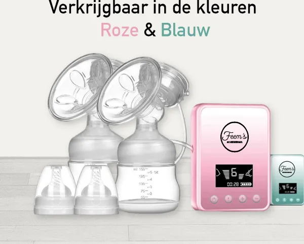 Feem's® - Elektrische Dubbele Borstkolfapparaat - Roze - Luxe Kolfset - 100 % BPA Free - Handsfree kopen | Baby / Geboorte