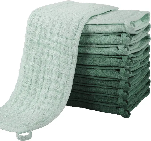 Gaasdoeken voor Baby's - 10 Stuks, Katoenen Luiers, Absorberend en Zacht, 27 x 50 cm, Multifunctionele Hydrofieldoeken