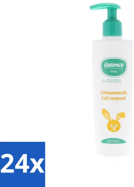 Galenco - Babyverzorging - Lichaamsmelk - Gevoelige Huid - 200 ml - Voordeelverpakking - 24 stuks