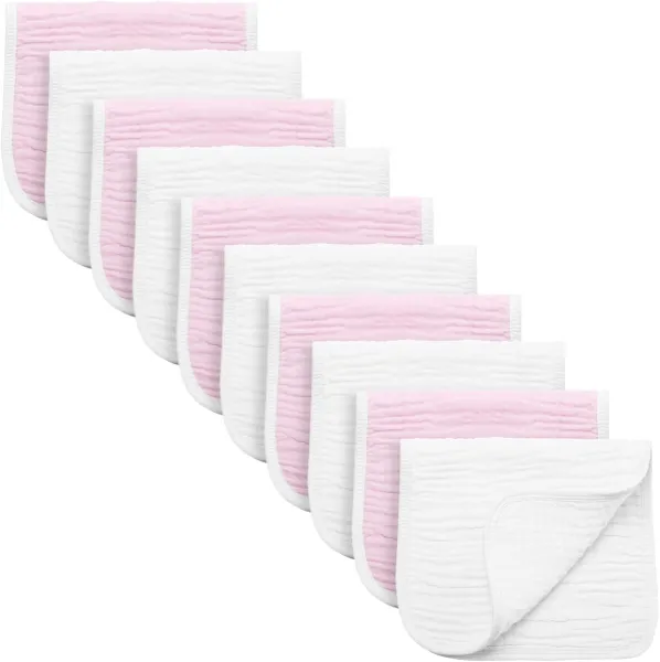Grote Mousseline Spuugdoeken voor Baby's - 10 Stuks, Extra Absorberend en Zacht, 100% Katoen, 50x25,5 cm