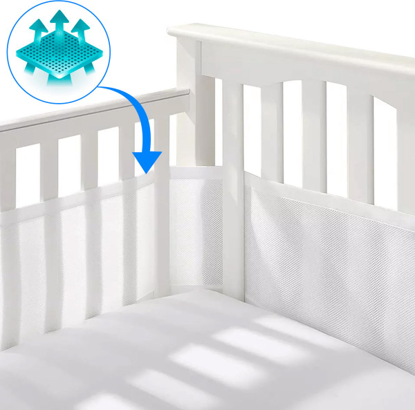 HI NATURE™ Baby Bedomrander - Bedbumper - Hoofdbeschermer Set van - 320x27cm & 150x27cm kopen | Baby /