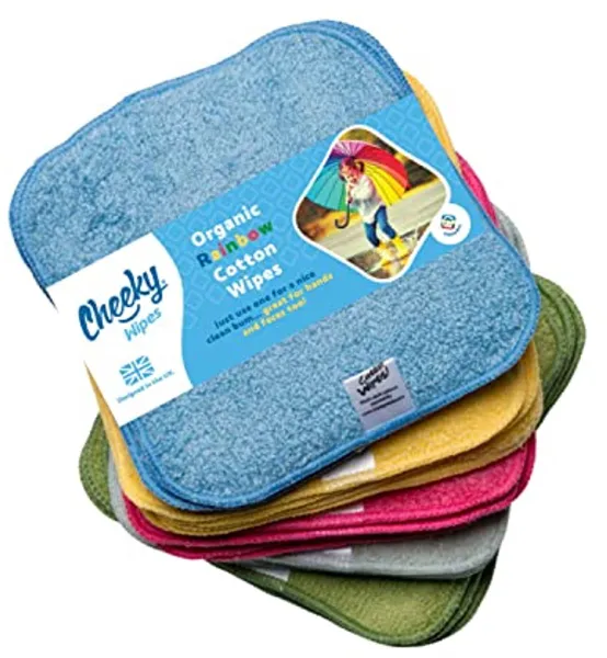 Herbruikbare katoenen babydoekjes – extra zacht en duurzaam – 25 stuks – 15 x 15 cm