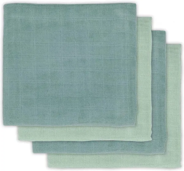 Hydrofiele doeken mintgroen 4-pack 70x70 cm - Zacht en duurzaam voor jouw baby