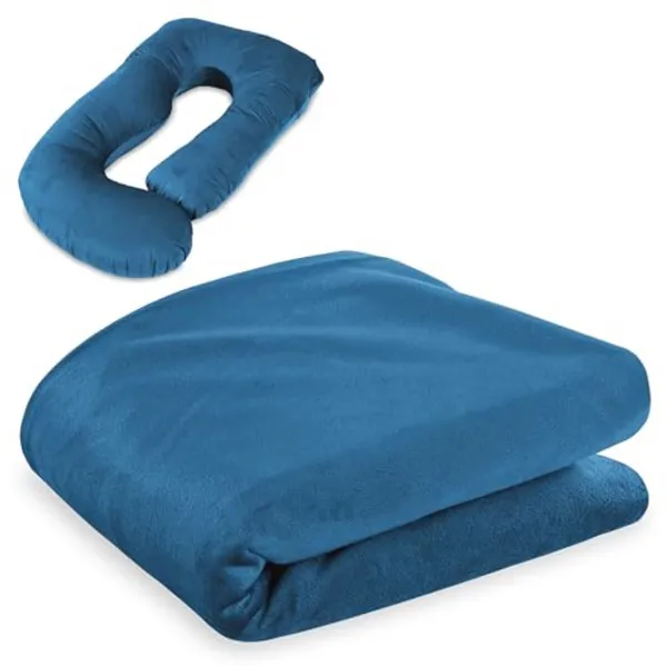 J-vormige zwangerschapssteunpillow van 180cm voor zijslapers - Perfecte ondersteuning voor rug- en heupklachten