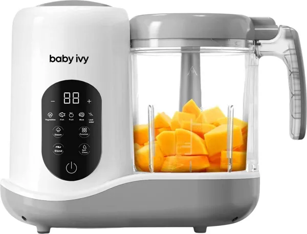 JT Products Baby Blender En Stomer - Baby Foodprocessor – Babycook – Baby Cooker - Babyvoedingmaker – Baby Food Maker – Baby Food Steamer – Baby Stoomkoker – Stomen, Blenden, Ontdooien, Opwarmen, Ster