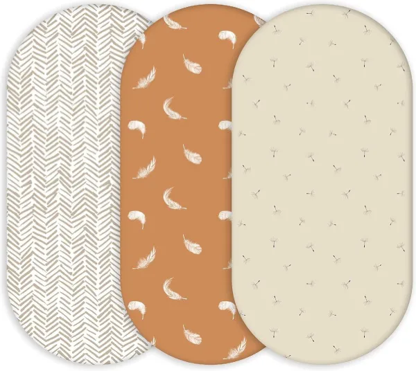 Kwaliteit hoeslakens - Mozesmand hoeslaken - Verschoonmand hoeslaken - Matrashoes - Set van 3 - 70x30 cm tot 85x45 cm - Ultra zacht - OEKO-TEX 100 verschoonmand