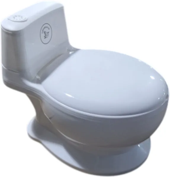 Liefjes & Co Plaspotje - Wc-trainer - Kinder toilet met doorspoel geluid Wit