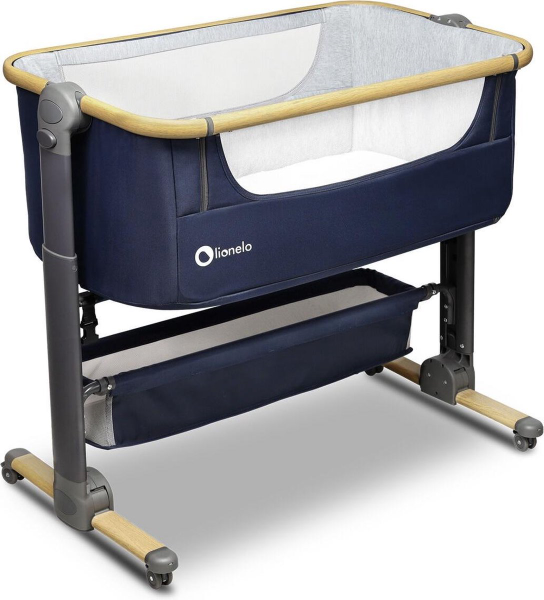 Lionelo LO-TIMON babybed reisbed bijzetbed co -sleeper- aanschuifbed NAVY kopen Baby / Geboorte