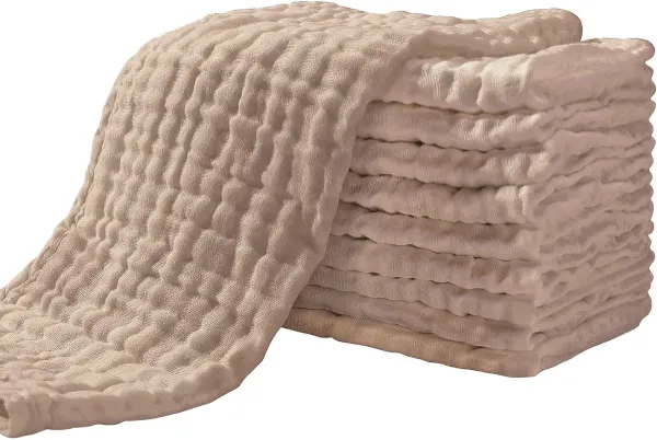 Luiers en hydrofieldoeken, 10 stuks, zachte katoenen stoffen voor baby's, multifunctionele doeken