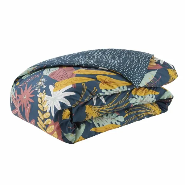 Lyocell dekbedovertrek jade - 200 x 200 cm - meerkleurig - kunstzijde