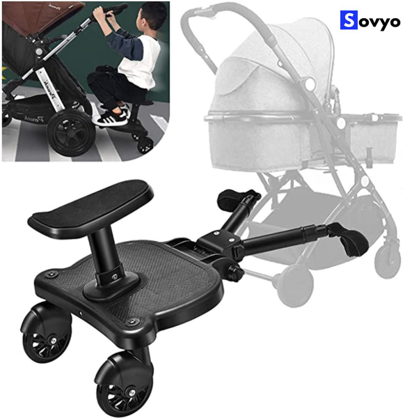 Meerijdplankje buggy universeel Kinderwagen accessoire met afneembaar zitje Verstelbaar meerijdplankje - Maximaal gewicht 25KG - Buggy board kopen | Baby / Geboorte