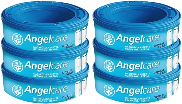 Navulcassettes voor luiers - 6 stuks, 12 maanden bescherming, 5x minder foliegebruik