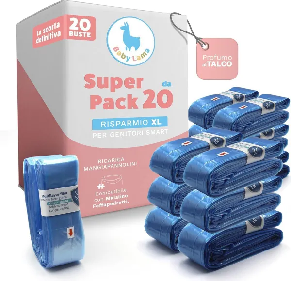 Navulzakken voor Luieremmers – 20 Stuks, Verminder Plasticafval