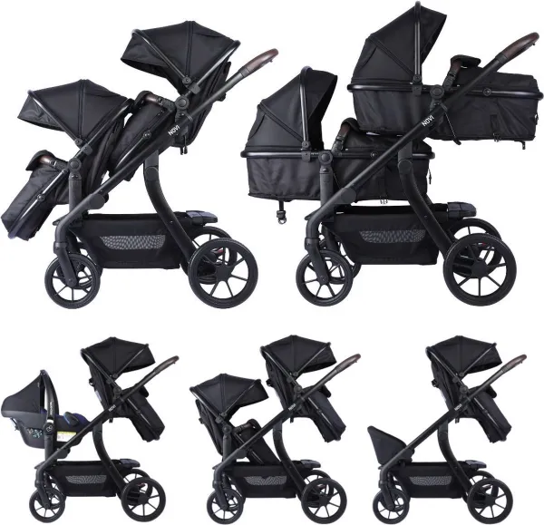 Novi Baby® Duo Premium Pacific Kinderwagen - Black