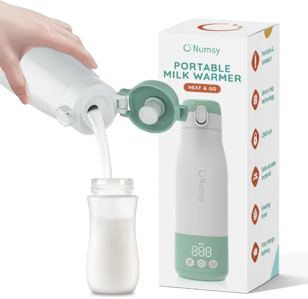 Numsy Thermosfles Flessenwarmer Onderweg - Draadloos - Alle Merken - 350 mL