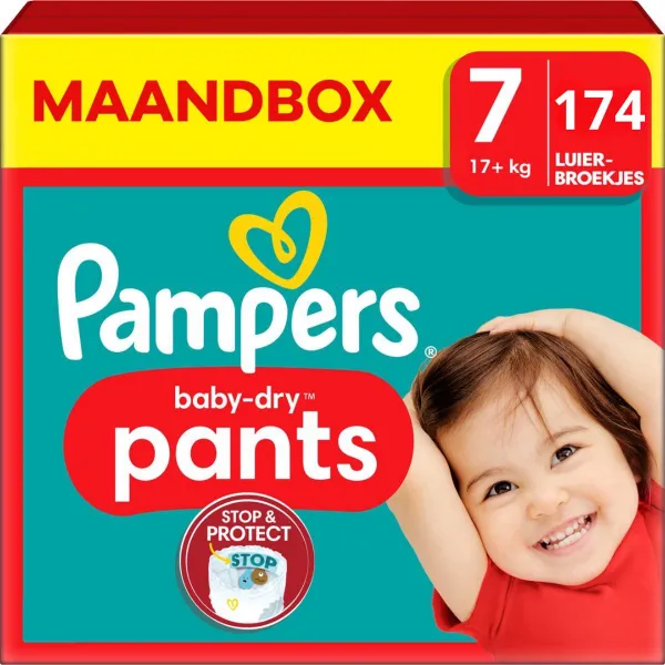 Pampers Baby-Dry Pants luierbroekjes - Maat 7 (15+kg) - 174 stuks (6x29 luiers)