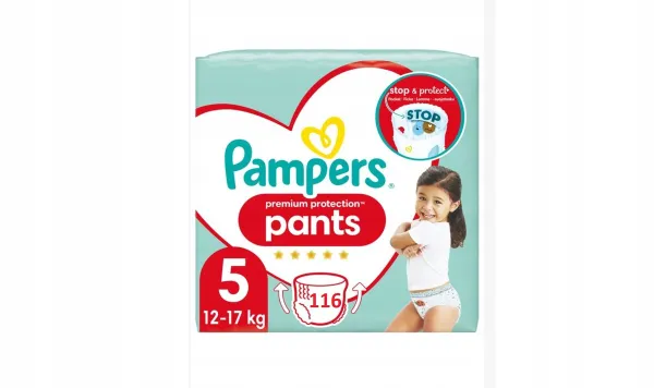 Pampers Broek Maat 5 - 116 Luiers, 360° Care, 12u Droog