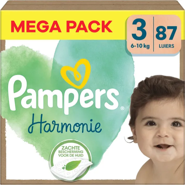 Pampers - Harmonie - Maat 3 - Megapack - 87 stuks - 6/10 KG