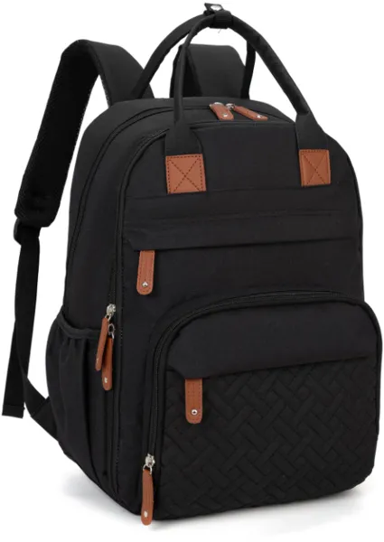 S&E Luiertas Rugzak – Unisex en Ruim voor Ouders Onderweg - Zwart