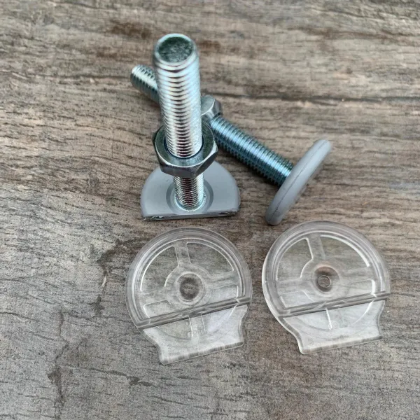 Ingenieurs Verzamelen argument SafetyThings 10 mm stelschroeven voor KLEMHEKJES (2 stuks HALF ROND) GRIJS  met rubber anti-slip kop en GRATIS wall-cups kopen | Baby / Geboorte