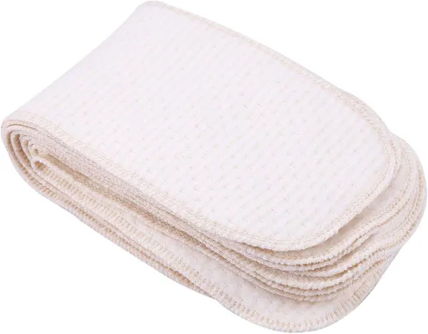 Set van 20 herbruikbare ademende katoenen babyluiers met wasbare luierdoekjes - Inclusief insteekdoeken - Koel en droog voor pasgeborenen.