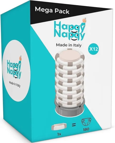 Super Navulverpakkingen voor Luiers - 12 Stuks met 7 Lagen en Anti-Geureffect