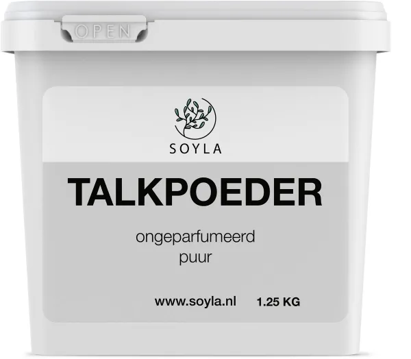 Talkpoeder - 1.25 KG - Farmaceutische Kwaliteit - Huidverzorging - Ongeparfumeerd - Puur en Natuurlijk - Wit