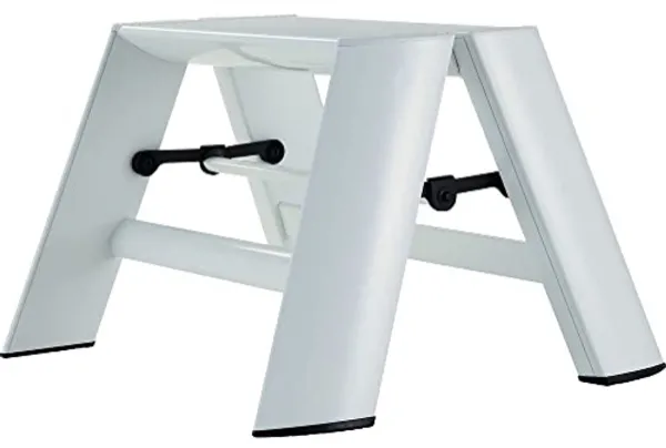 Trapladder Wit 1 Stap - Ideaal voor Kinderen en Interieur