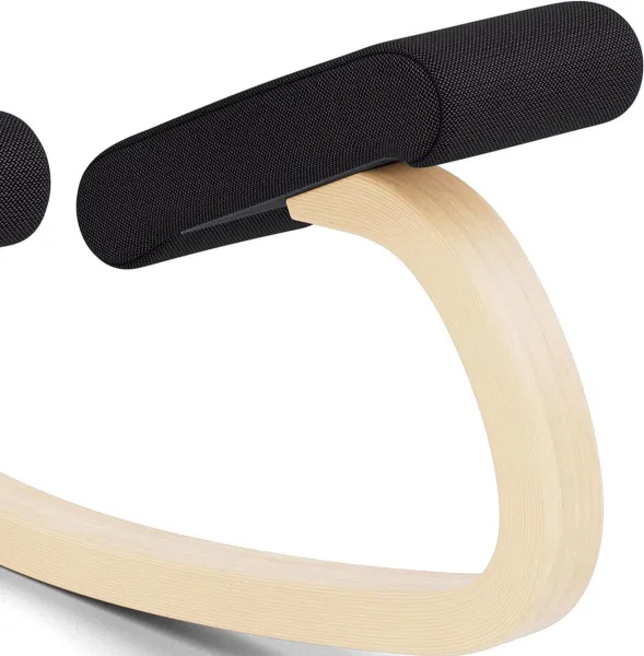 Variable Balance Knee Chair Fabric Black - Natural Lacquered Ash Wood Signs verschoningsmatje met luieretui