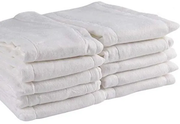 Voorgevouwen Doek Luiers - 100% Ongebleekt Katoen, 3-laags Wasbare Luierhoezen voor Baby's en Peuters