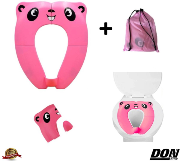 Empirisch Injectie violist WC Verkleiner Roze Panda Ontwerp - Toilettrainer - Opvouwbare Toilet Zitje  - Toiletbril Verkleiner - Kinder WC Bril kopen | Baby / Geboorte