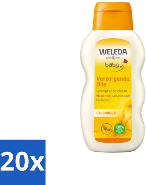 WELEDA - Verzorgende olie - Baby & Kind Calendula - 200 ml - Bulkverpakking - 20 stuks
