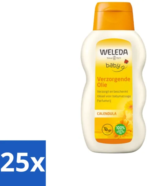 WELEDA - Verzorgende olie - Baby & Kind Calendula - 200 ml - Bulkverpakking - 25 stuks
