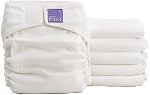 Wasbare alles-in-één luier set - miosolo classic in wit
