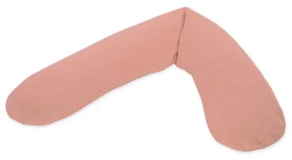 Zwangerschaps- en voedingskussen 190 cm – Zijslaper Kussen, Voedingskussen, Peertjes – Inclusief Voedingskussen, Perzikroze, Fijn Brei