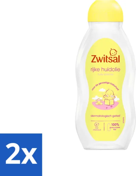 Zwitsal - Babyverzorging - Rijke Huidolie Avocado - Voor de Gevoelige Babyhuid - 200 ml - Voordeelverpakking - 2 stuks