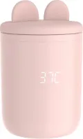 ® NLS Flessenwarmer voor Onderweg - Intelligente Flesverwarmer - Bottle Warmer - 5 Temperatuurniveaus - Steriliseren - Ontdooien - Inclusief 3 Adapters - Draadloos - USB Oplaadbaar-Roze