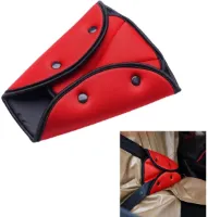 1-Pack - Autogordelanker - Reisgordel - Kindvriendelijk, gezinsvriendelijk reizen (rood)
