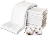 10 Stuks Absorberende Mousseline Luiers 30 x 30 cm - Zachte en Ademend voor Baby
