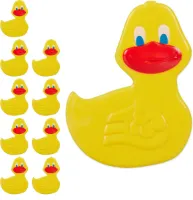 10x Antislip stickers eend - set - badkuip plakker - douche sticker - geel