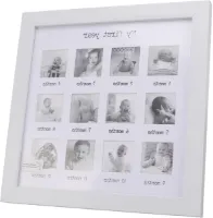 12 maanden babyfotolijst voor het eerste jaar maandelijkse pasgeborenfoto "My Moments"-aandenkenlijst voor baby