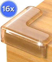 16 stuks Hoekbeschermers baby - Tafelhoek beschermers - Hoekbeschermer tafel - Transparant
