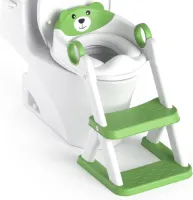 1ST Zitje voor zindelijkheidstraining voor peuters - wc-zitje voor kinderen - jongens en meisjes - plonsbescherming - anti-slip onderkant - opstapje Toiletbril voor kinderen
