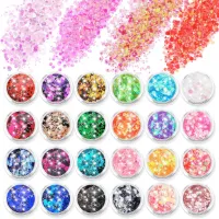 24 Kleuren Glitter voor Halloween Make-up - Set voor Gezicht, Lichaam en Nagels